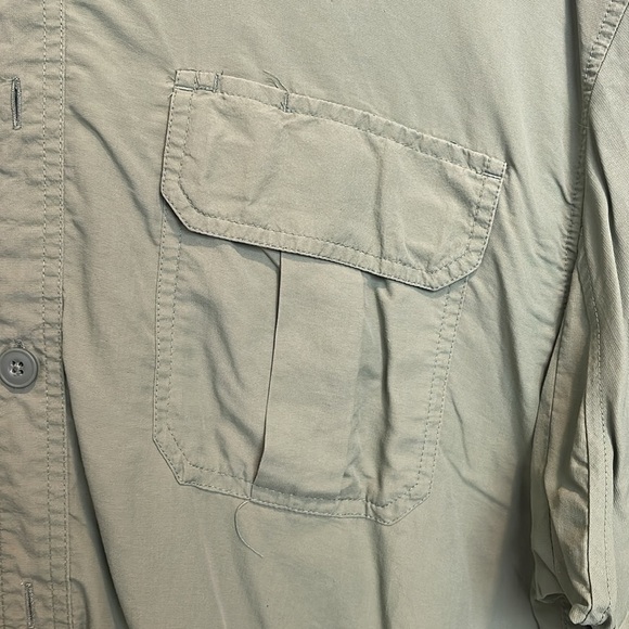 Duluth Trading Co Mens Green Short Sleeve Nylon Outdoor Hiking Shirt - Picture 3 of 8